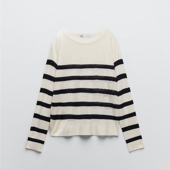 Zara stopped blue and white top! - Picture 1 of 3